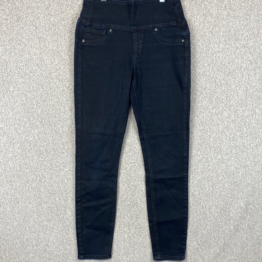 SPANX Alexia high rise skinny jeans S dark wash minimalist capsule basics